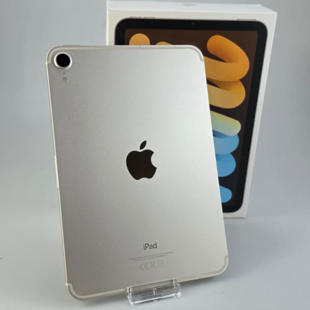 iPad Mini 6th Gen 64GB WiFi + Cellular, Apple, Zo goed als nieuw, Support@apple.com, One Apple Park Way
Cupertino, CA 95014
United States