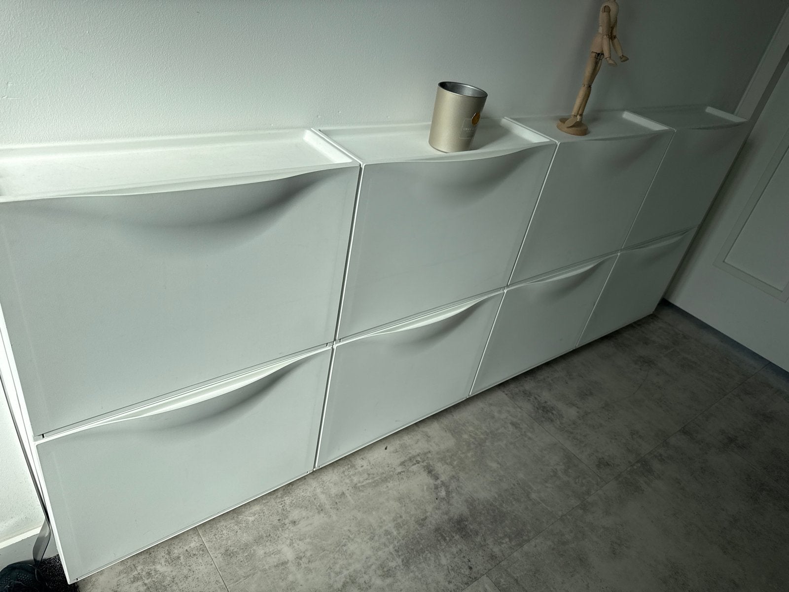 IKEA TRONES 4x schoenenkast, wit, Huis en Inrichting, Kasten | Schoenenkasten, Ophalen, Gebruikt