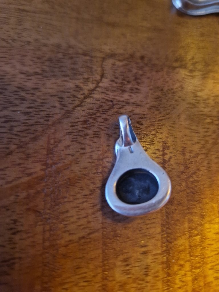 Antieke, zilveren, hanger met onyx en markasietjes, Ophalen of Verzenden, Zilver, Hanger, Met edelsteen