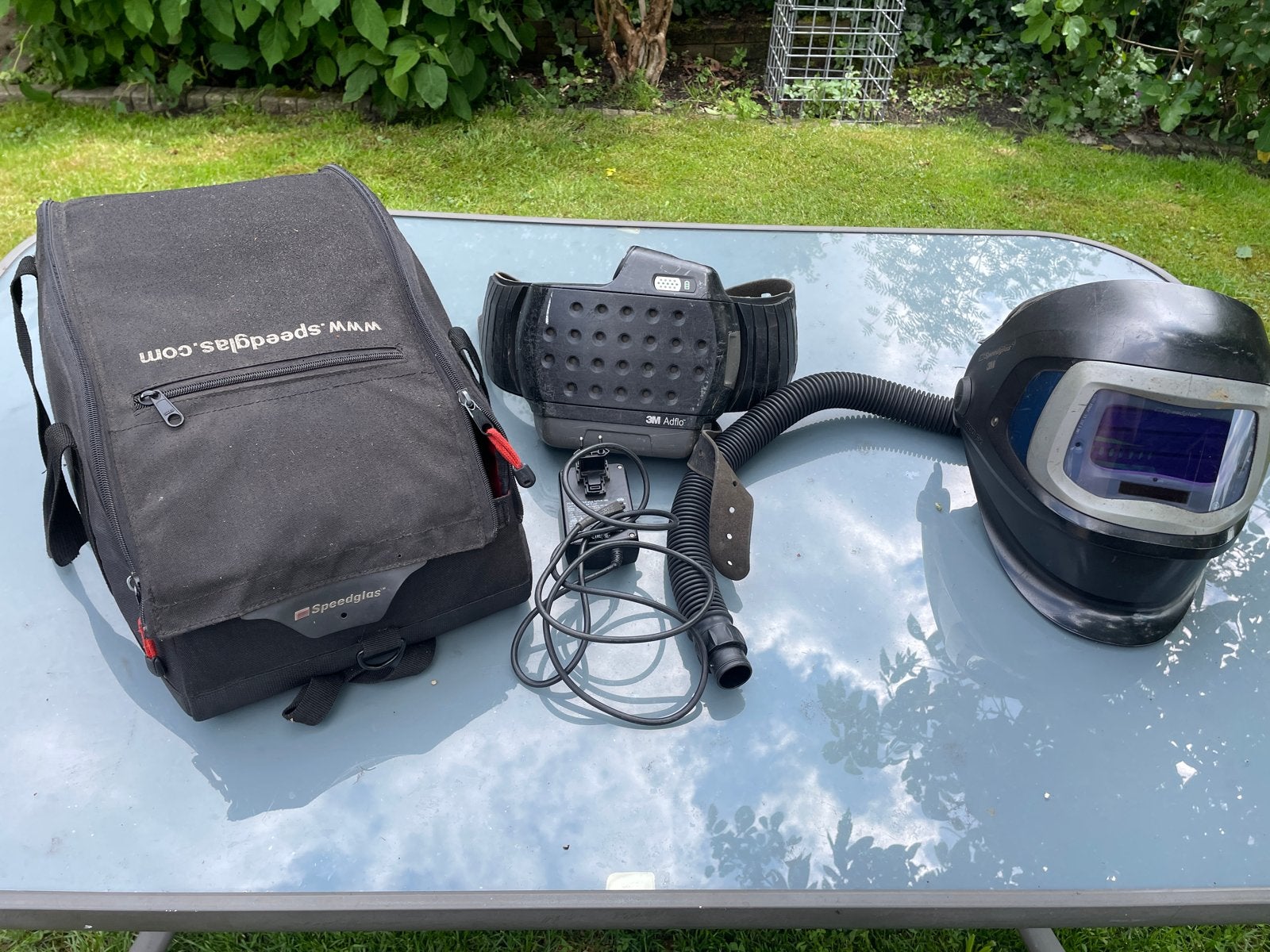 3M Speedglas FX 9100 Adflo Lashelm, Lasfilter, Ophalen, Gebruikt