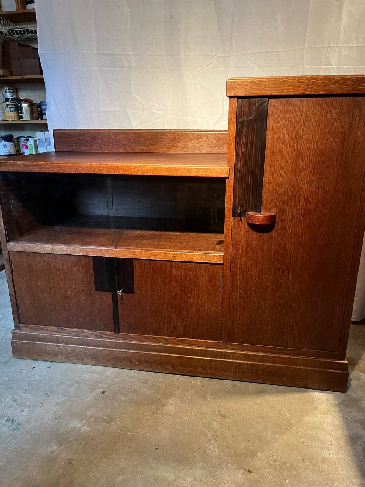 Haagse School dressoir. Antieke kast. Drankenkast., Antiek en Kunst, Ophalen