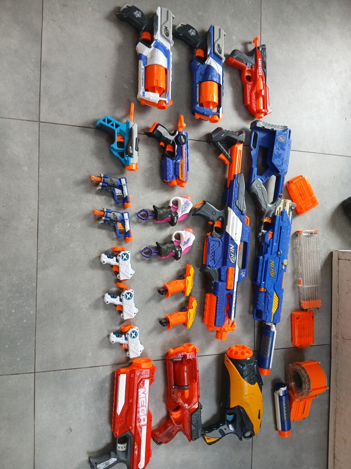 nerf geweren, Ophalen