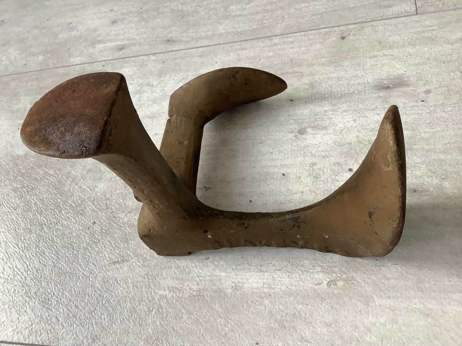 Antieke gietijzeren schoenmakersleest - Engelse drievoet, Antiek en Kunst, Antiek | Gereedschap en Instrumenten, Ophalen of Verzenden