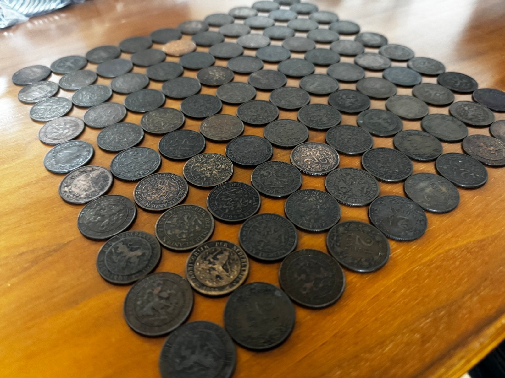 100 oude Nederlandse 2½ cent munten uit diverse jaartallen, Ophalen of Verzenden, Koningin Juliana