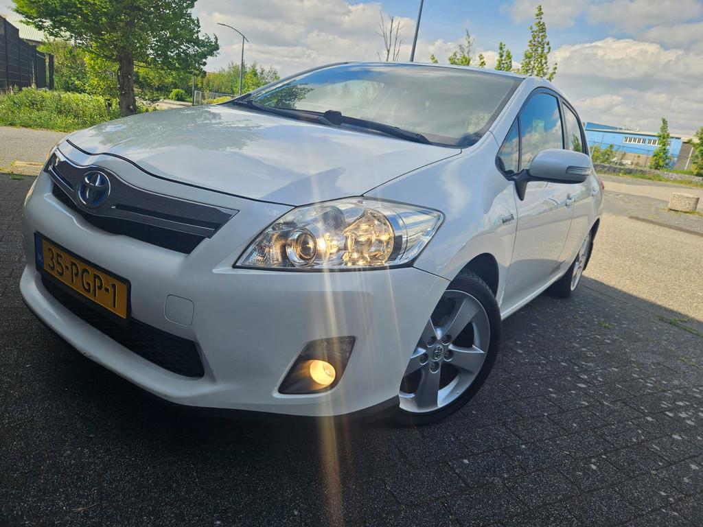 Toyota Auris 1.8 Full Hybrid Dynamic GARANTIE, Auto's, Euro 5, Gebruikt, 4 cilinders, Wit