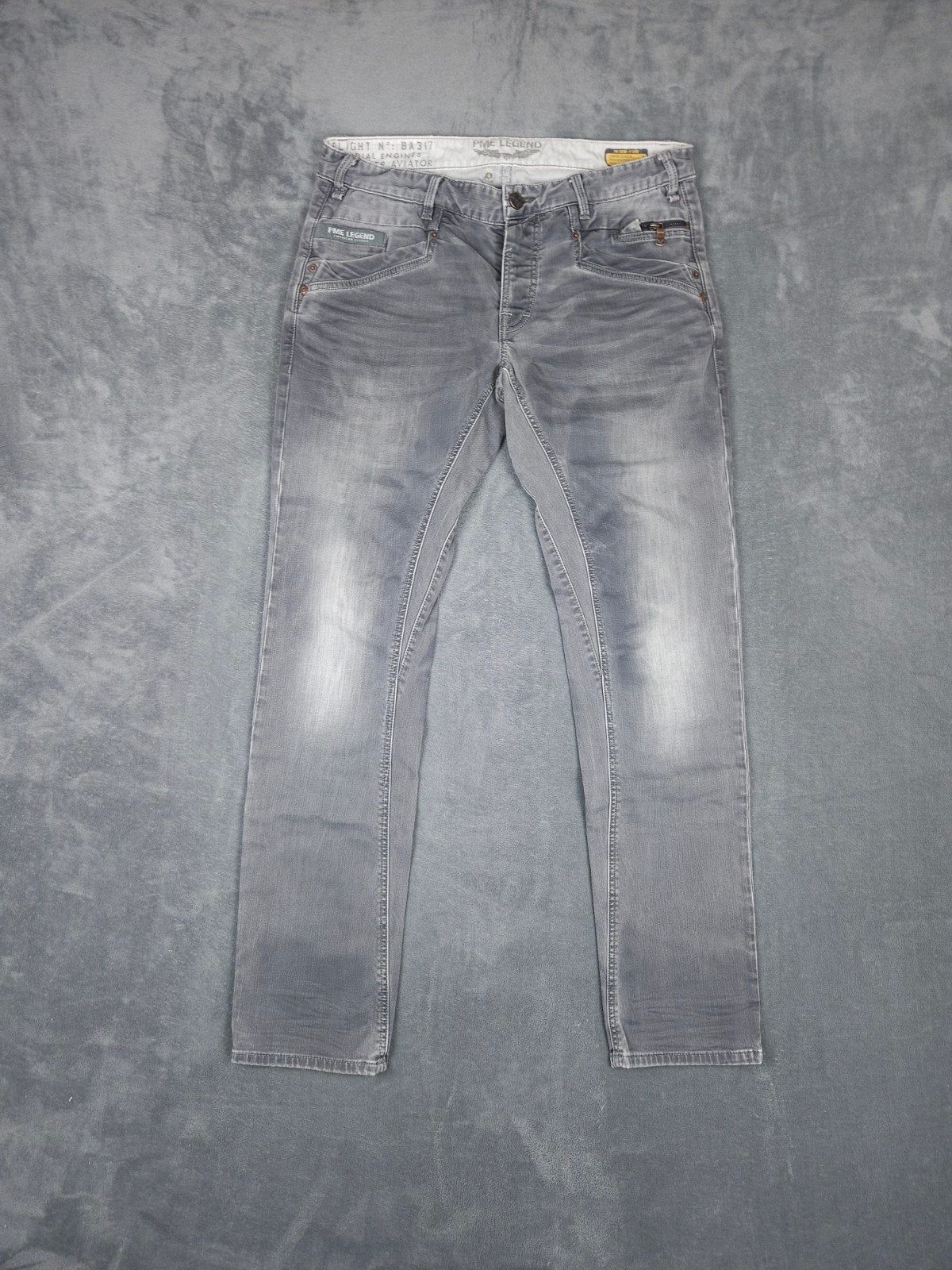 Pme Legend Broek Bare Metal W34 L34 Regular Grijs Jeans Pall, ., Ophalen of Verzenden, Zo goed als nieuw, .