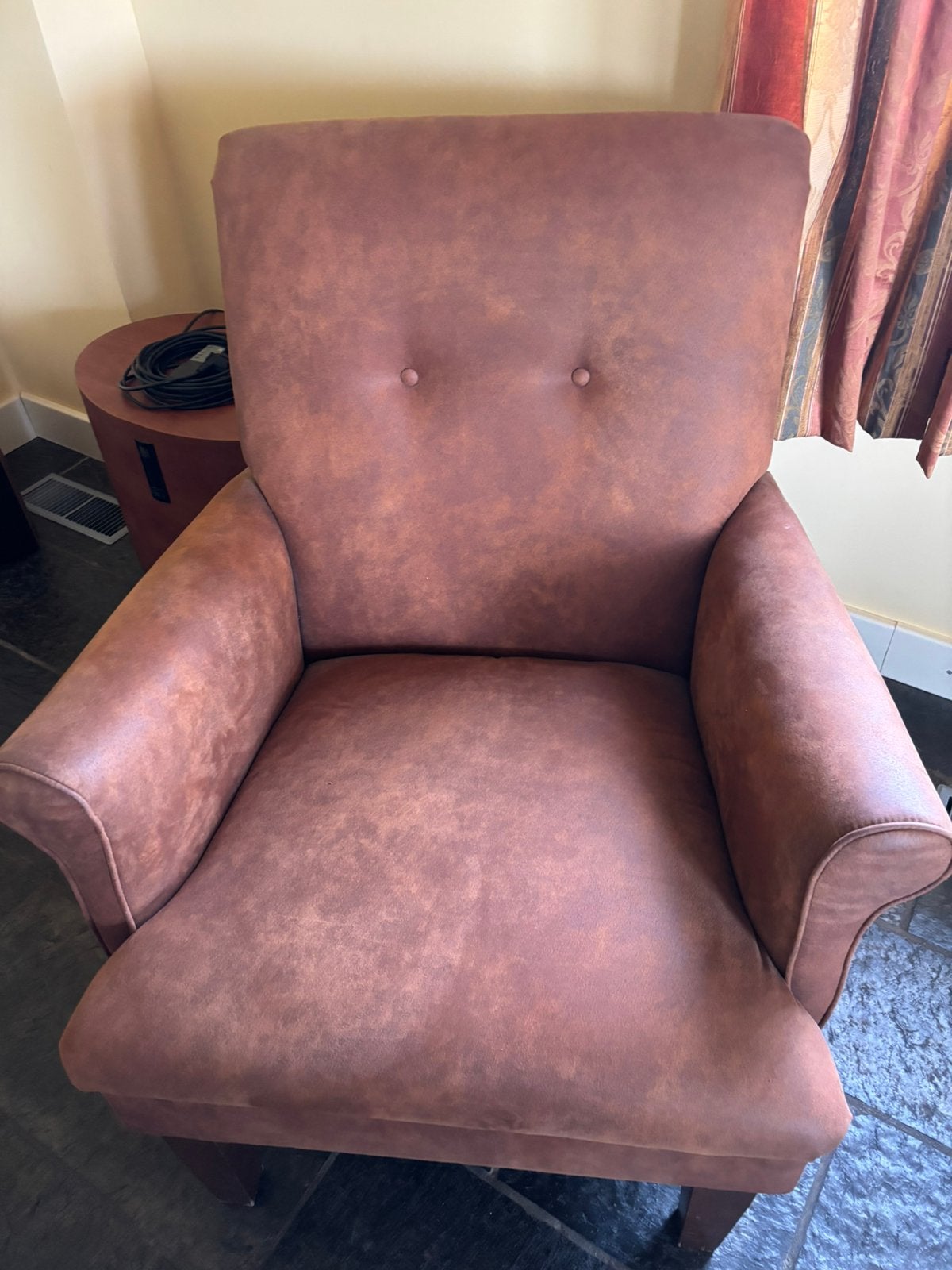 Fauteuils bruin gratis ophalen, Huis en Inrichting, Fauteuils, Ophalen, Zo goed als nieuw, 75 tot 100 cm, 50 tot 75 cm