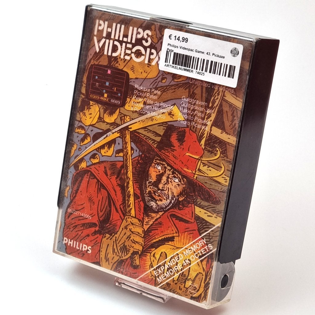 Philips Videopac Game: 43. Pickaxe Pete, Philips, Gebruikt, Support@philips.com, Philips Center
Amstelplein 2
1096 BC Amsterdam
Netherlands