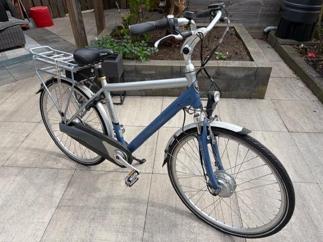 Fiets, Fietsen en Brommers, Fietsen | Heren | Herenfietsen, Versnellingen, Zo goed als nieuw, Schijfrem, Ophalen