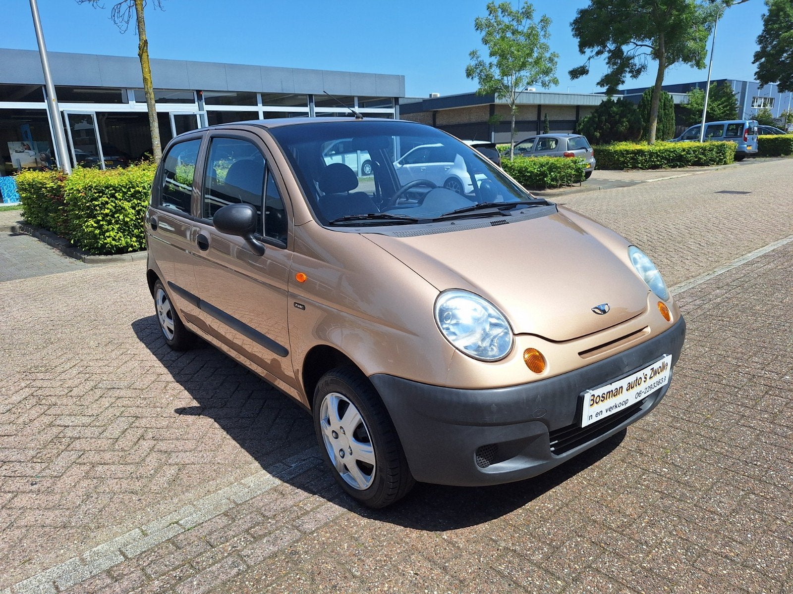 Daewoo Matiz 2002 94000 KM Nieuwe Apk  Stuurbekrachtiging, Stof, Beige, Matiz, Beige