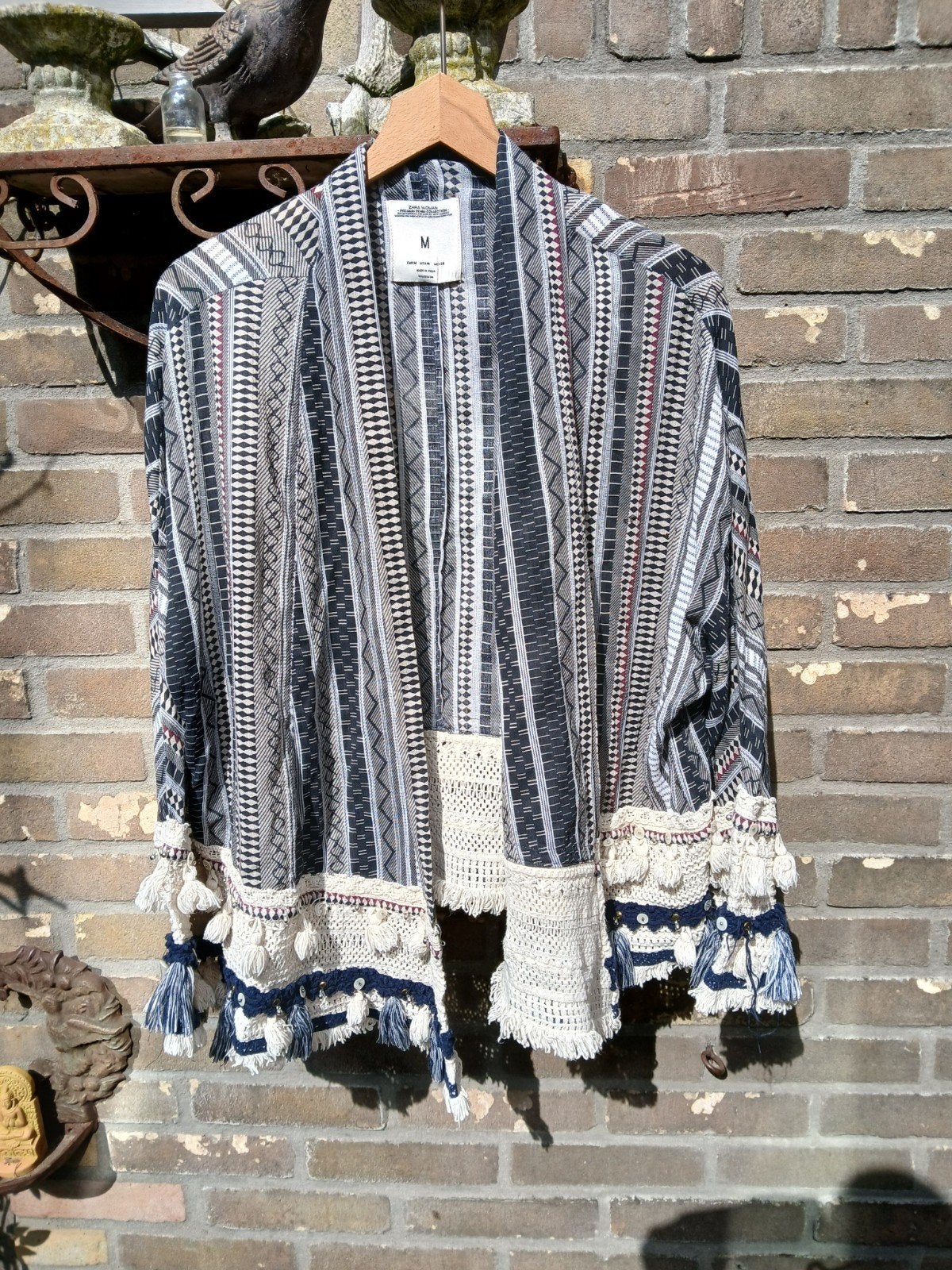 loshangend jasje Boho, Zara, Ophalen of Verzenden, Zo goed als nieuw, Maat 38/40 (M)