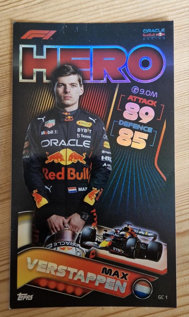 Max Verstappen F1 Hero Topps Kaart GC 1, Ophalen, Nieuw, Formule 1