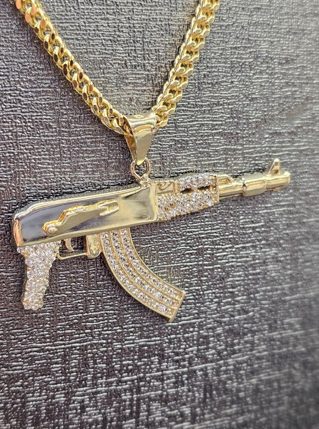 Prachtige AK 14k gouden hanger, Ophalen of Verzenden, Nieuw, Goud, Goud