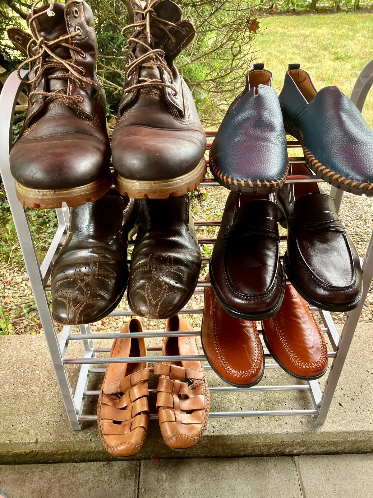 6 paar. Wandelschoen, instap, sandaal. Bommel tm Timberland, Ophalen, Zo goed als nieuw, Bruin, Overige typen
