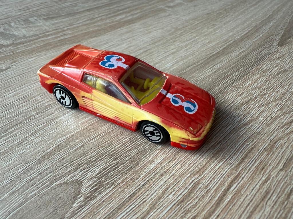  Hot Wheels1986 Color Changer Ferrari Testarossa Yellow& Red, Verzenden, Gebruikt