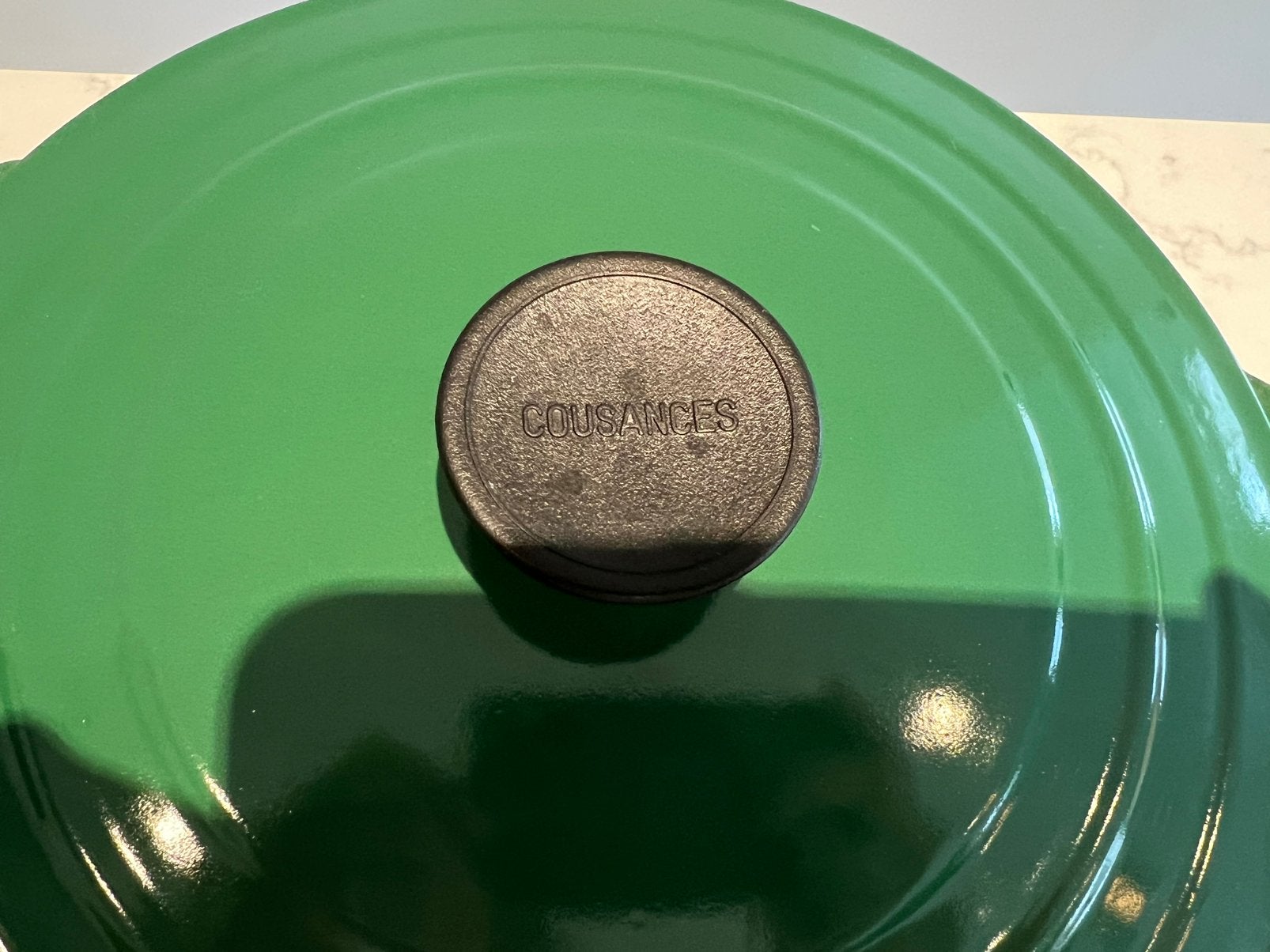 Pracht Cousances par Le Creuset braadpan 23 cm Racing Green, Le Creuset, Ophalen of Verzenden, Zo goed als nieuw, Le Creuset
