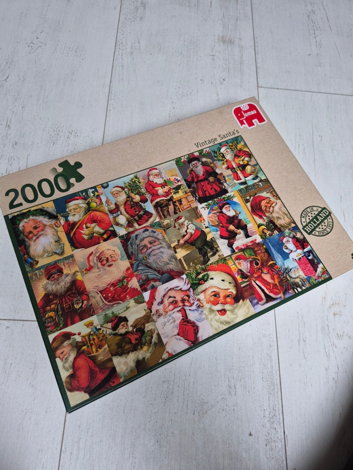 Jumbo Vintage Santa's Legpuzzel 2000 stukjes, Ophalen, Meer dan 1500 stukjes, Zo goed als nieuw, Legpuzzel