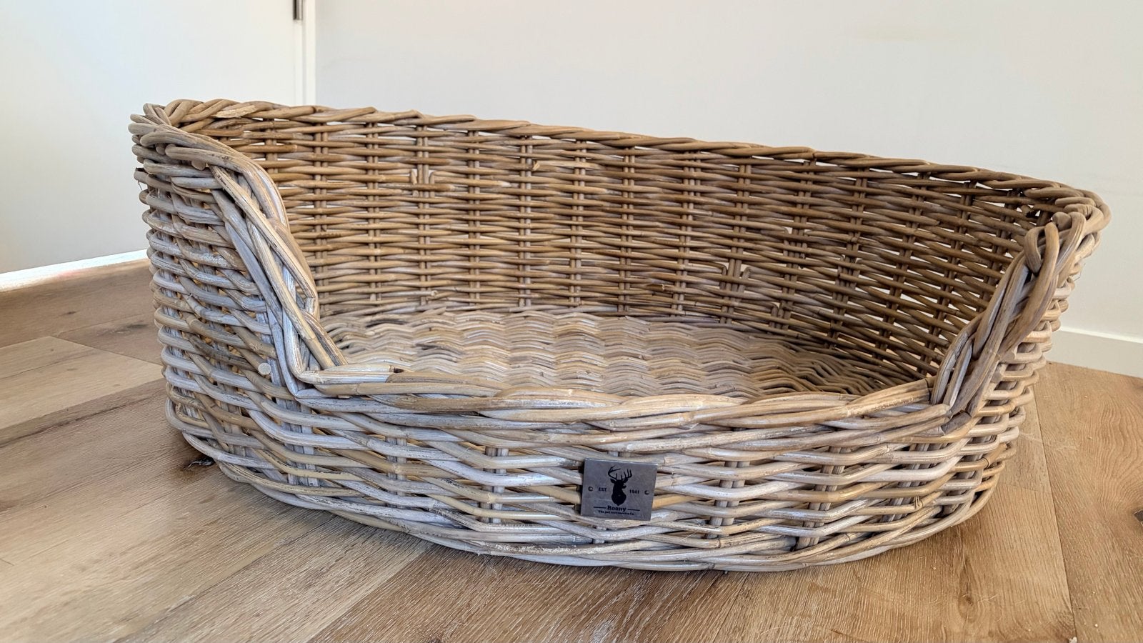 Boony rotan hondenmand 90cm, Ophalen, Zo goed als nieuw, Riet