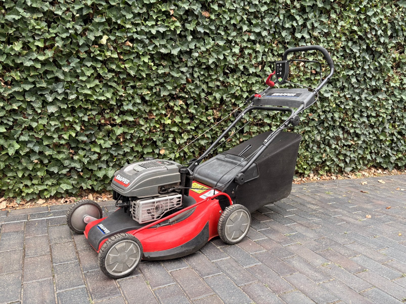 Snapper 50cm benzine grasmaaier aangedreven, Tuin en Terras, Grasmaaiers, Cirkelmaaier, Versnellingen, Briggs & Stratton, Ophalen of Verzenden