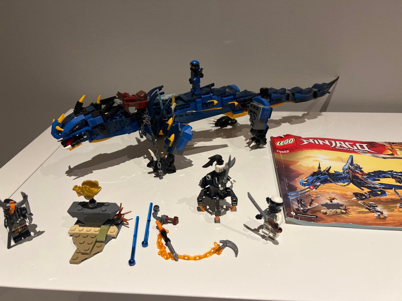 Lego Ninjago 70652 Bliksemdraak gratis set, Gebruikt, Lego, Ophalen of Verzenden, Compleet