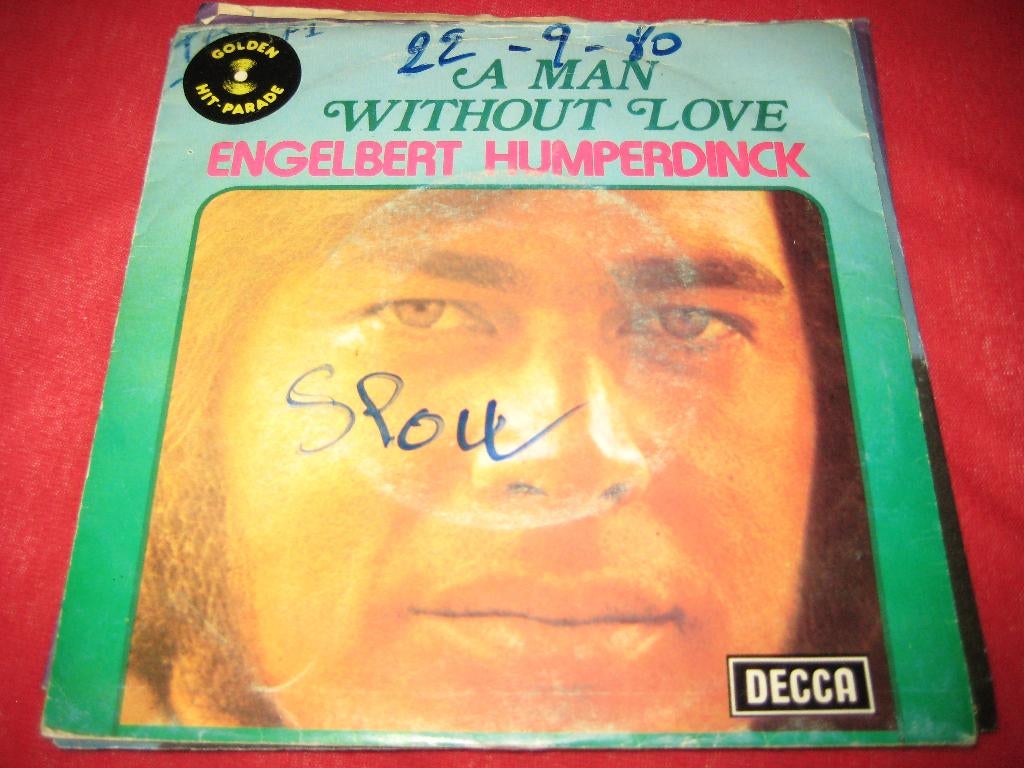 Engelbert Humperdinck: A man without love, Cd's en Dvd's, Ophalen of Verzenden, Zo goed als nieuw, Pop, Single