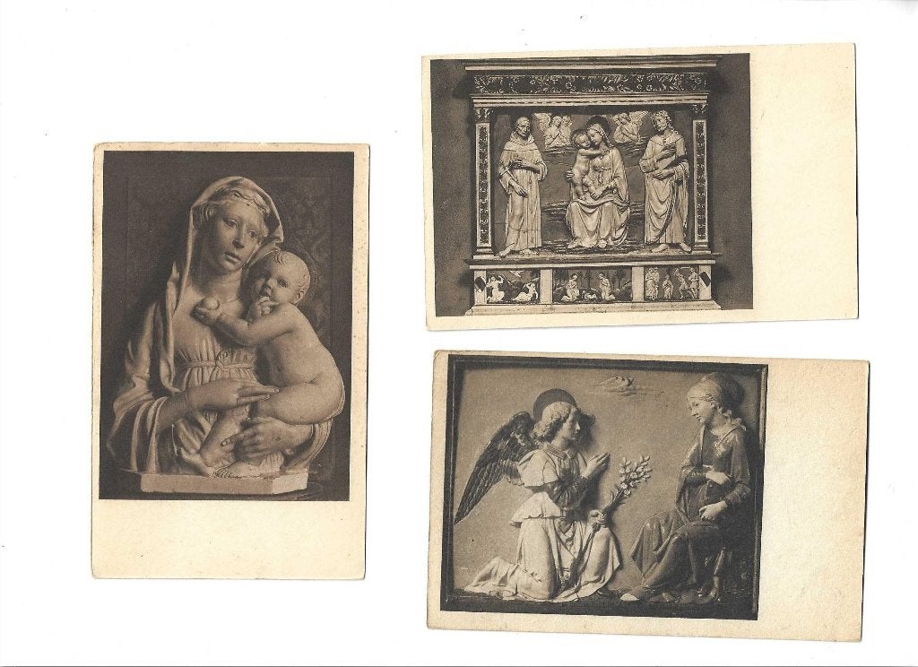 madonna  luca en andrea della robia  goudstikker uit berlin, Verzenden, 1920 tot 1940, Ongelopen, Cultuur en Media