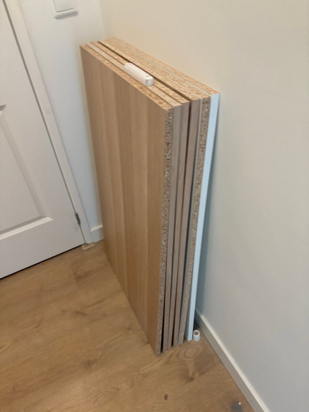 6 PAX Kastplanken - 4 Bruin, 2 Wit (96x58 cm), Ophalen, Gebruikt