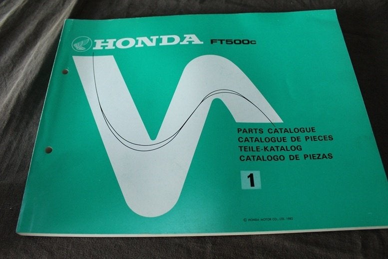 Honda FT500 1982 motorcycle parts catalogue FT500c, Ophalen of Verzenden, Honda