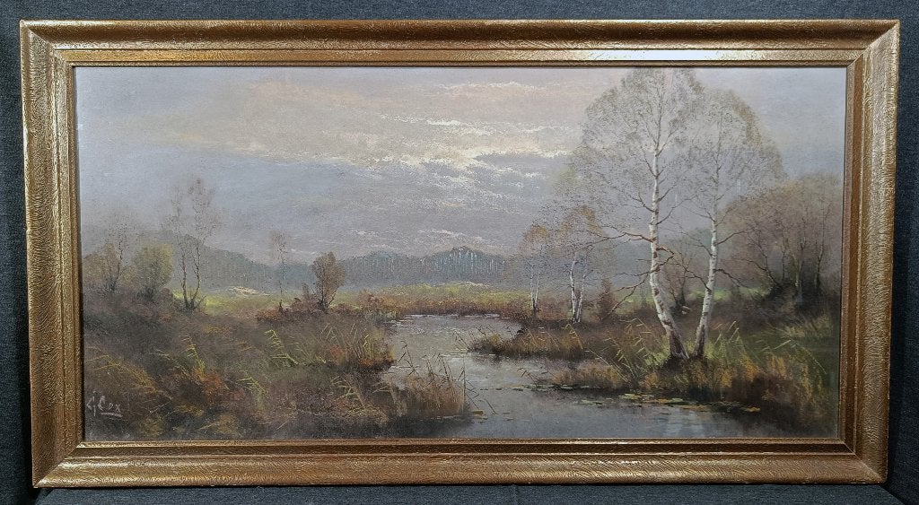 Gerard Cox jr. Heidelandschap met ven, Ophalen