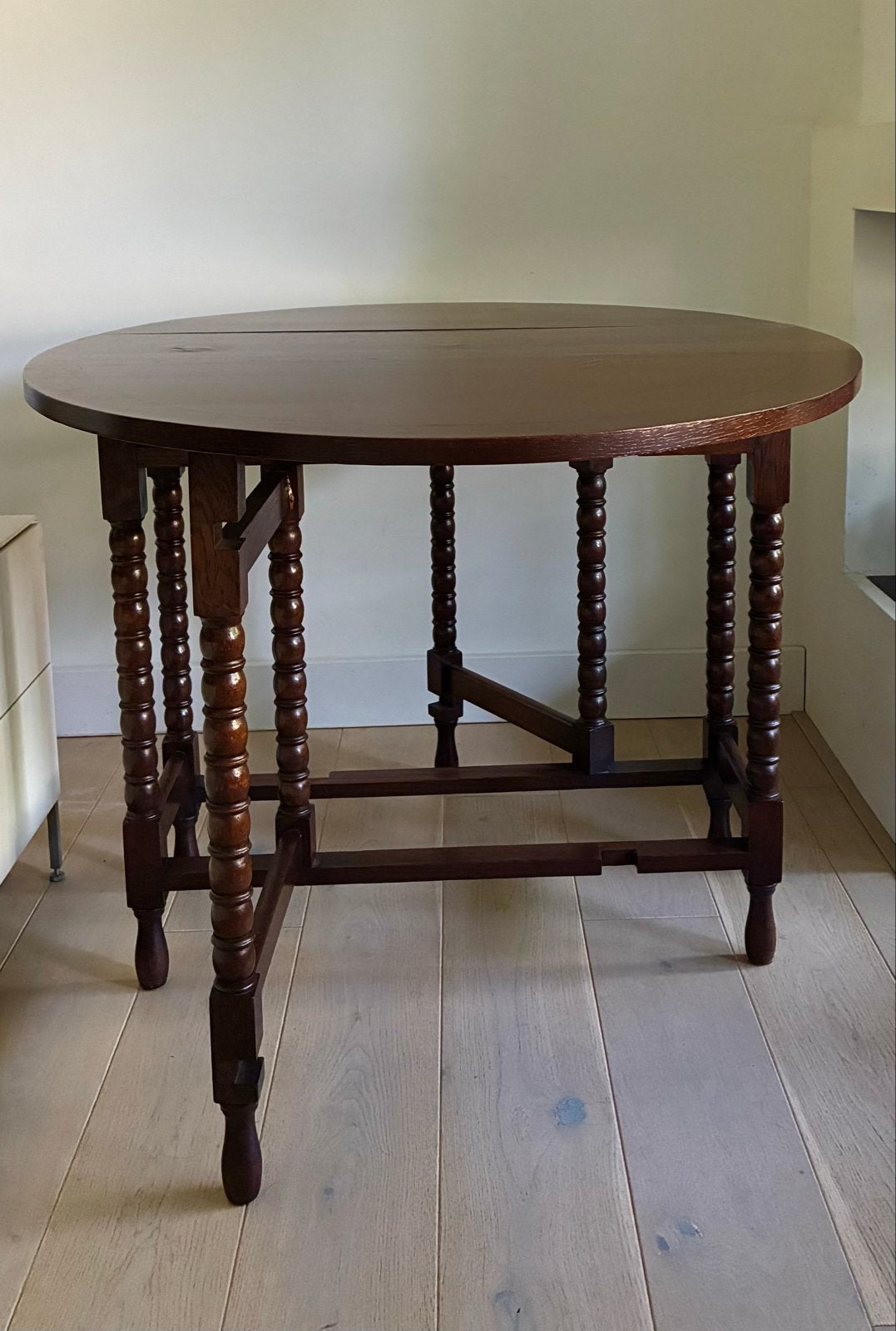Antieke Gateleg Tafel - Opklapbare eettafel - hangoortafel, Antiek en Kunst, Ophalen of Verzenden