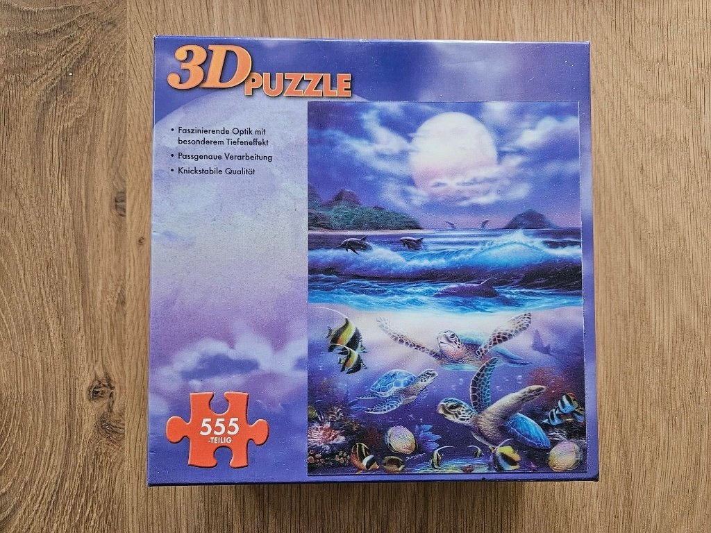 3D puzzel oceaan, Ophalen of Verzenden, 500 t/m 1500 stukjes, Zo goed als nieuw, Legpuzzel