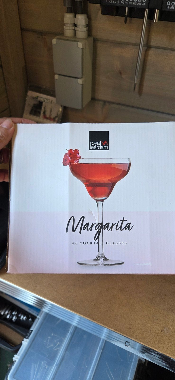 Royal Leerdam Margarita Cocktailglazen - Set van 4, Ophalen, Nieuw, Overige merken, Glas