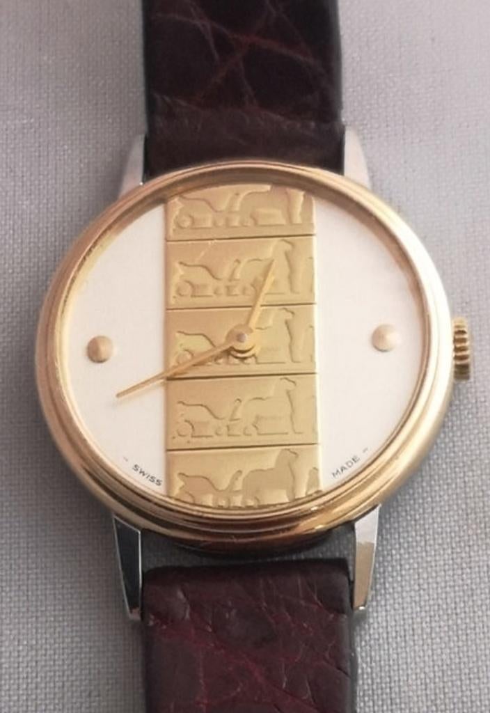 Vintage Hermes horloge Caleche, Sieraden, Tassen en Uiterlijk, Antieke sieraden, Ophalen of Verzenden, Overige materialen, Overige typen