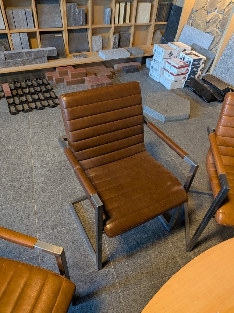 Eetkamerstoelen - showroommodel, Ophalen, Gebruikt, Bruin, Vijf, Zes of meer stoelen