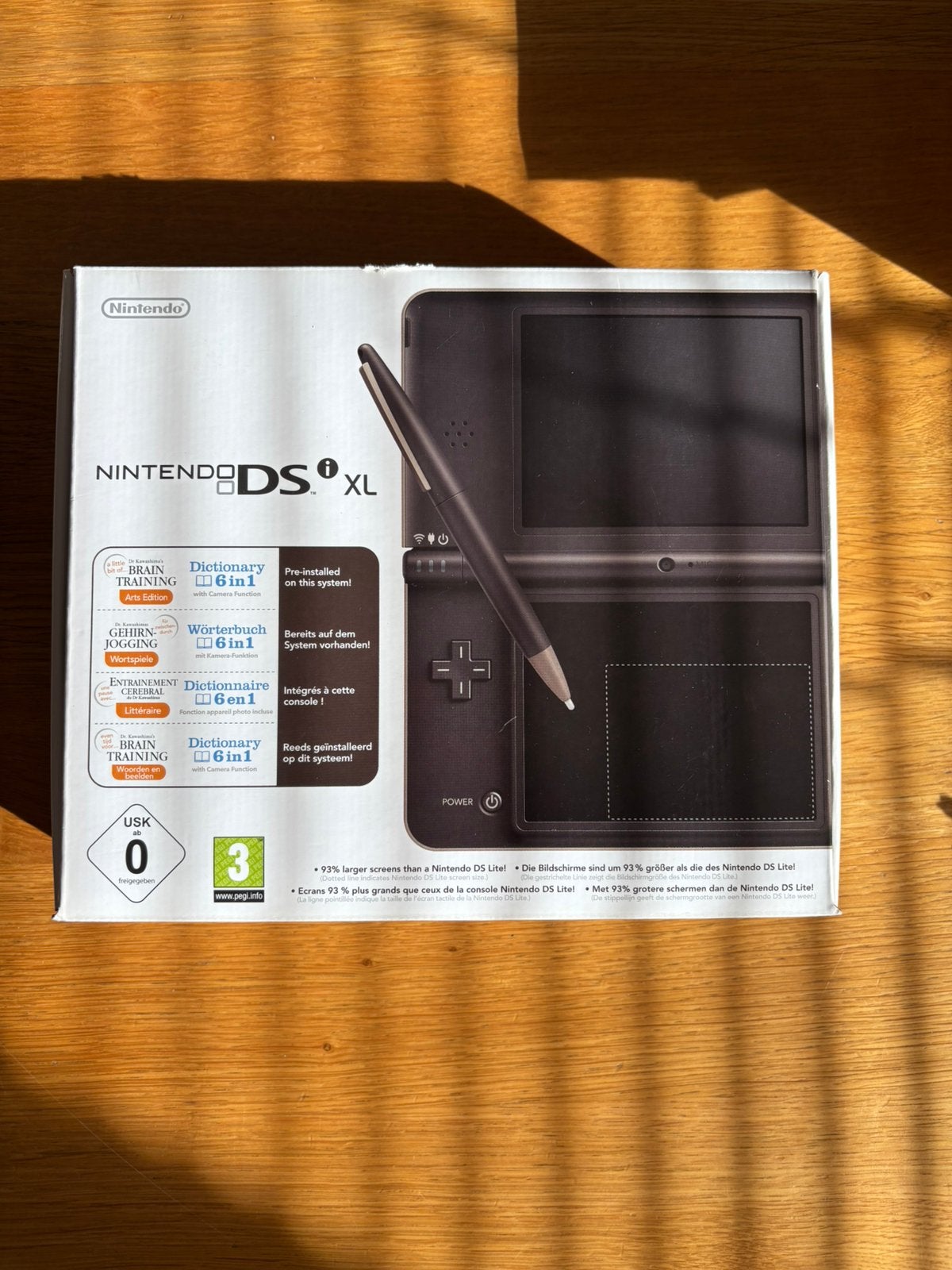 Nintendo DSi XL in doos, Spelcomputers en Games, Ophalen of Verzenden, Zo goed als nieuw, Overige kleuren, Dsi XL