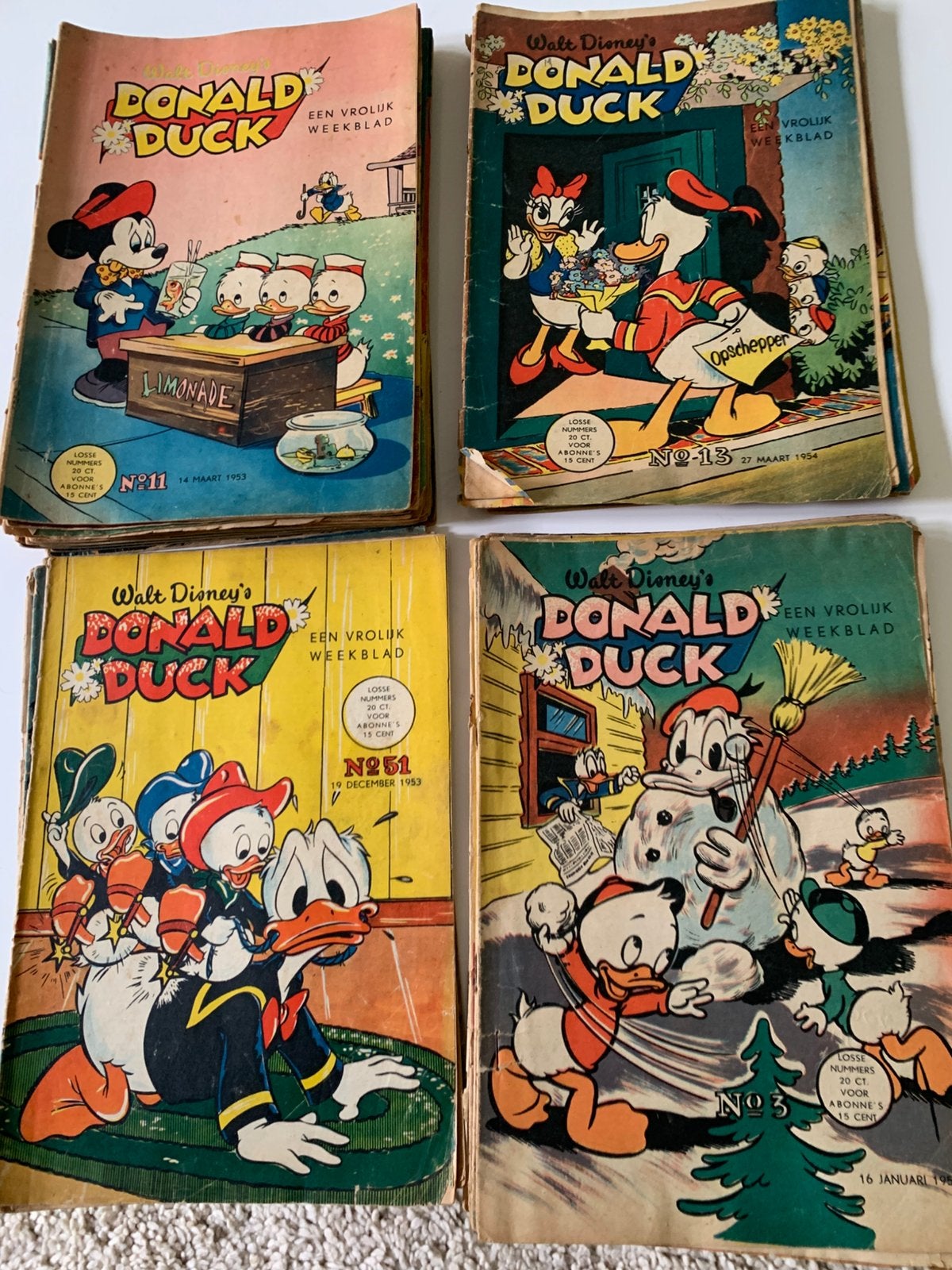 Donald Duck 1953 en 1954, Boeken, Meerdere comics, Ophalen of Verzenden, Gelezen, Europa