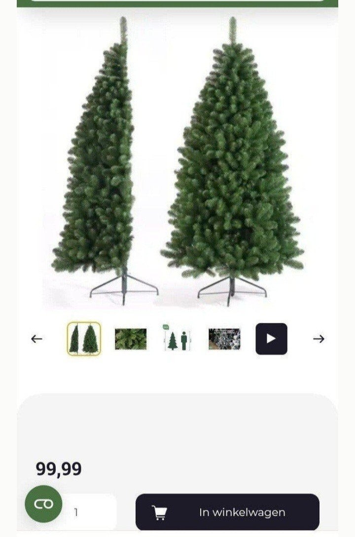 kerstboom voor tegen de muur/wand, Ophalen