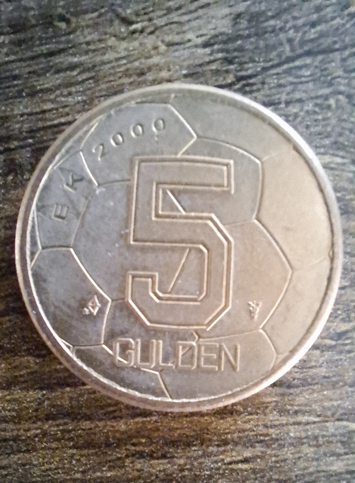 5 Gulden EK 2000 munt Koningin Beatrix, Ophalen of Verzenden, Koningin Beatrix, 5 gulden, Losse munt
