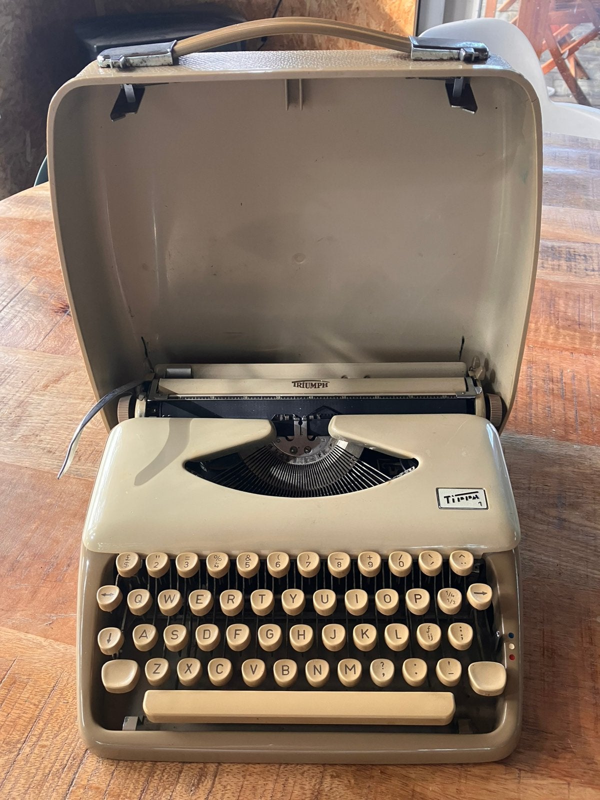 Vintage Triumph Tippa 1 typemachine 1965, Diversen, Ophalen, Gebruikt