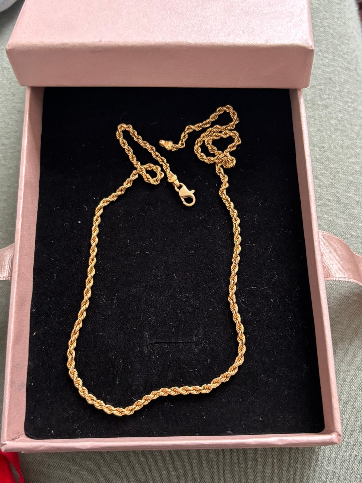 Goud Ketting 750 (18K), Ophalen of Verzenden, Zo goed als nieuw, Goud