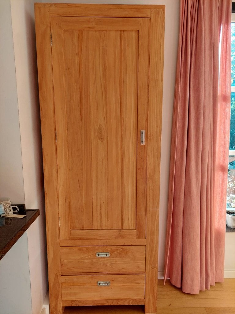 houten buffetkast volhout rustiek strak, Ophalen, Met deur(en), 200 cm of meer, 50 tot 100 cm