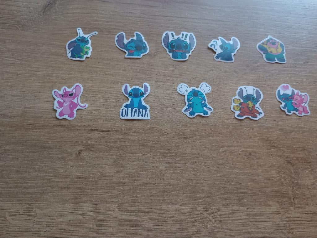 10 verschillende Lilo en Stitch stickers, Ophalen of Verzenden, Nieuw, Meerdere stickers