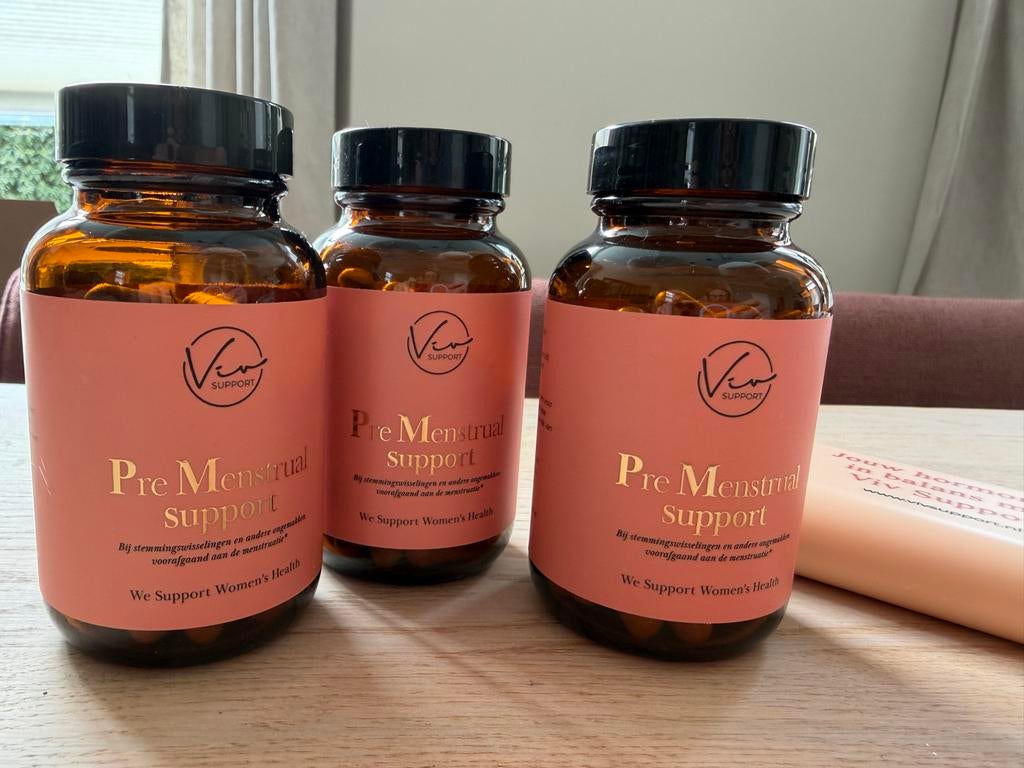 3 Nieuwe potjes Viv PMS Support - Ongeopend, Ophalen of Verzenden, Nieuw, Overige typen