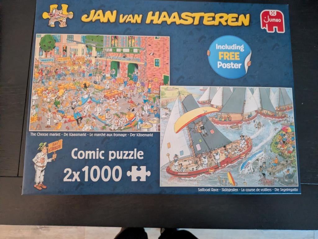 Jan van Haasteren puzzel 2 x 1000 stukjes, Ophalen of Verzenden, 500 t/m 1500 stukjes, Zo goed als nieuw