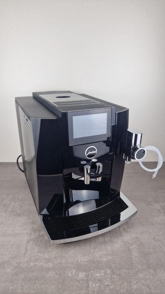 Jura S8 Piano Black (EB) demo, Espresso apparaat, 10 kopjes of meer, Refurbished, Ophalen of Verzenden