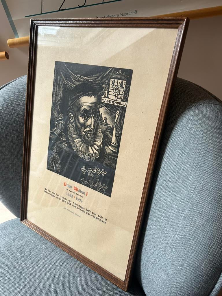 Litho Willem van Oranje, mooie aanvulling voor liefhebbers., Antiek en Kunst, Ophalen of Verzenden