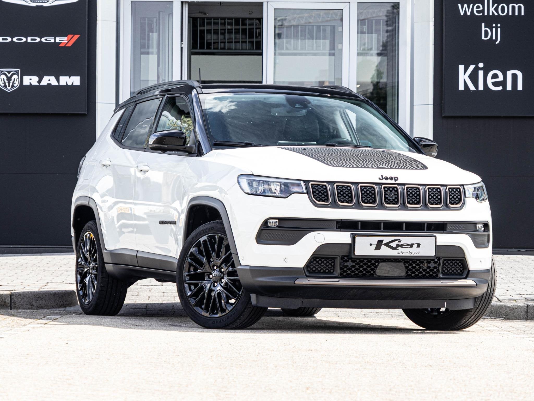 Jeep Compass 1.5T e-Hybrid Upland | Panoramadak | Highway as, Auto's, Gebruikt, Euro 6, 4 cilinders, Leder en Stof