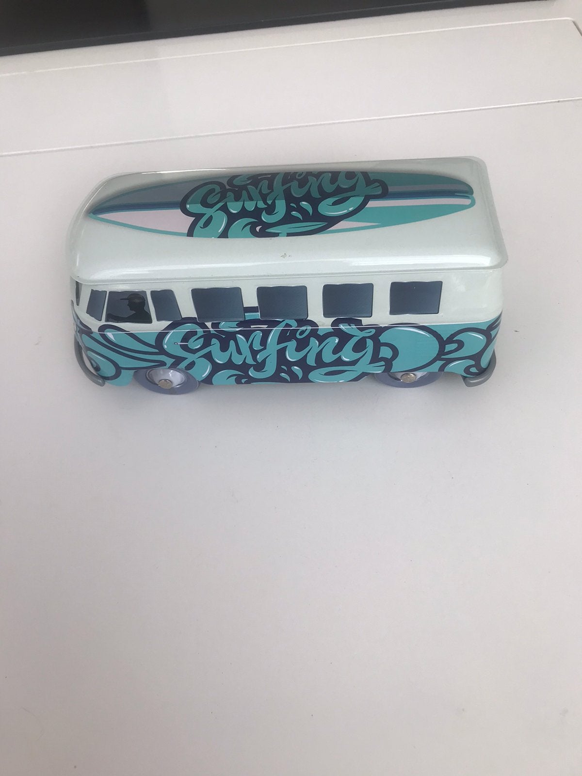 Blikken Vw Volkswagen T1 bus met afneembaar dak deksel, Ophalen of Verzenden, Zo goed als nieuw, Overige