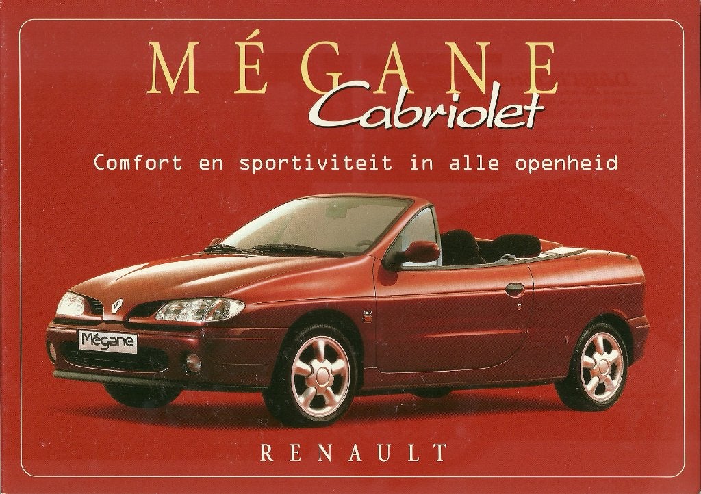 Renault Megane cabriolet folders, Ophalen of Verzenden, Gelezen, Renault
