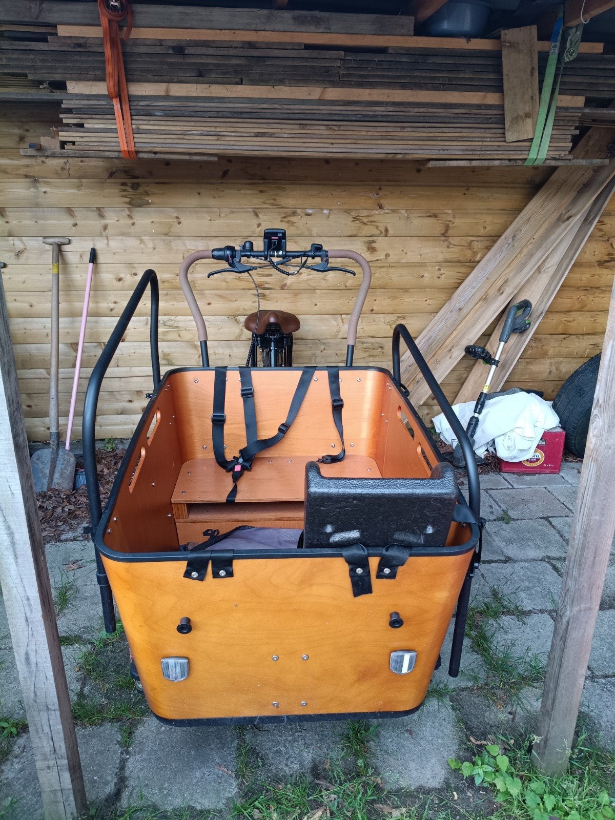 Vogue Carry 3 Bakfiets met huif, winterhoes en peuterschaal, Ophalen of Verzenden